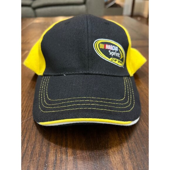 Octagon Other - NASCAR Sprint Cup Series Black Yellow Hook Loop Closure Hat Baseball Cap